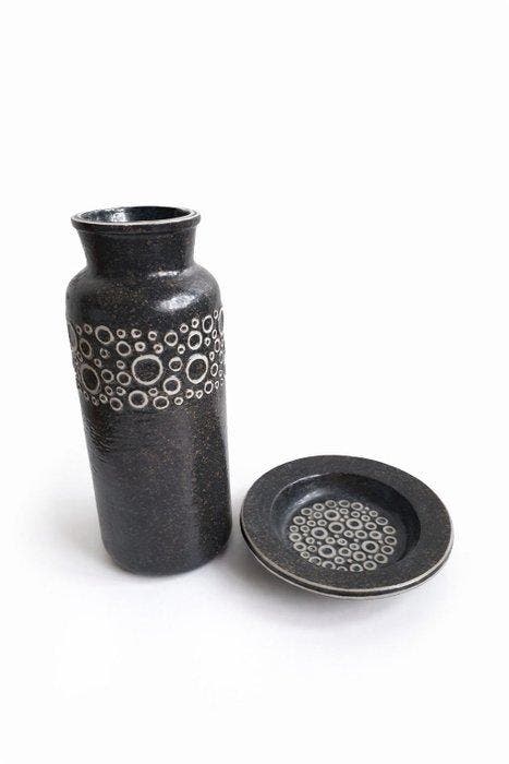 Gustavsberg - Britt Louise Sundell - Vaas (2) - Kreta -, Antiek en Kunst, Antiek | Glas en Kristal