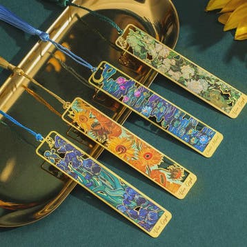 Luxe Metalen Bladwijzer met Penseel en Kwastje - Kunstcollec, Verzenden, Nieuw