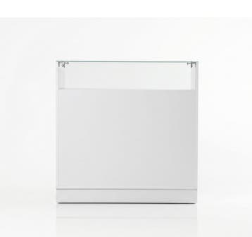 glossy toonbank met vitrineglas 100 cm breed C-PEK-004-NEW
