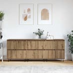 vidaXL Dressoirs 3 pcs Artisan Eiken, Verzenden, Nieuw, Overige houtsoorten, Minder dan 50 cm
