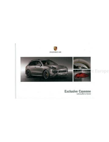 2013 PORSCHE CAYENNE EXCLUSIVE HARDCOVER BROCHURE, Nieuw, Porsche, Author