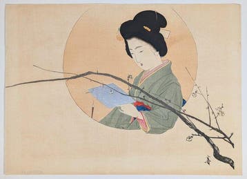 Kajita Hanko — Kuchi-e — Schoonheid en Pruimenbloesems, 1903