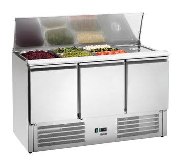 Bartscher Saladette | 390L | 3 Deuren | 4x 1/1 GN Boven | 0°, Ophalen of Verzenden, Nieuw