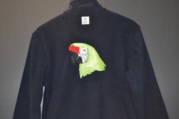 Fleecevest met  ara (nr. 1), Dieren en Toebehoren, Vogels | Hokken en Kooien, Ophalen of Verzenden, Nieuw