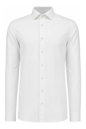 Profuomo Overhemd in maat 41 Wit, Kleding | Heren, Verzenden, Zo goed als nieuw, Wit, Profuomo