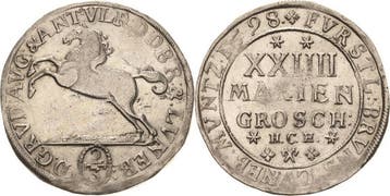 2/3 taler, daalder 1698, Braunschweig-wolfenbuettel Rudol..., Verzenden