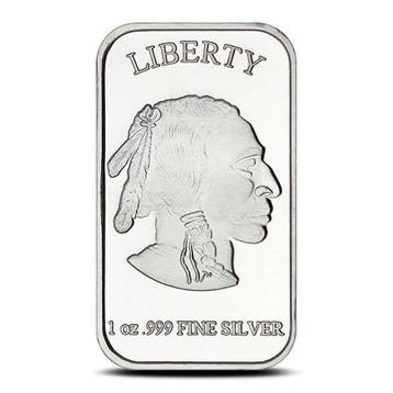 1 Troy Ounce - Zilver .999 - 1 oz Silvertowne Buffalo 999