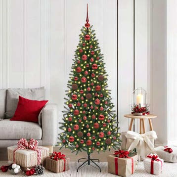 vidaXL Kerstbal Set 120 st 300 LEDs Warmwit Ø 6 cm, Verzenden, Nieuw