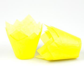 Muffin Vormpjes Tulpmodel Geel 200st., Verzenden, Nieuw