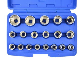 Splinedoppen Set - 8-32mm - Spline Dop - Doppen - 19 Delig -, Ophalen of Verzenden, Nieuw