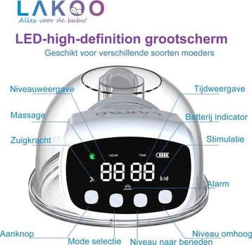 2dekans | LAKOO Pro 1 Borstkolf - Draadloze Elektrische -, Ophalen of Verzenden, Zo goed als nieuw