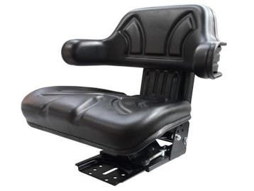 Mechanisch geveerde trekker stoel PVC met armleuningen, Ophalen of Verzenden