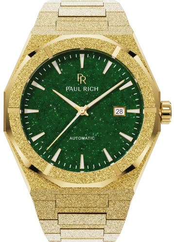 Paul Rich Frosted Star Dust II Gold Green FSDA08 Automatic, Overige merken, Staal, Verzenden, Polshorloge
