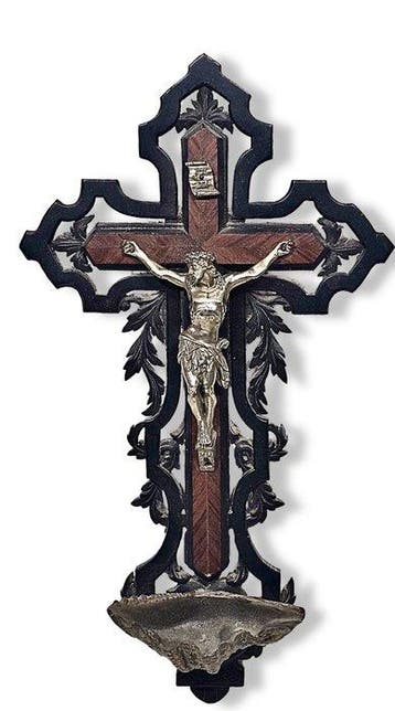 Barok Wijwatervat - 1850-1900 - 40 cm