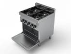 Unni-cooking | Gas Fornuis Met Elektrische Oven | 4 Branders, Ophalen of Verzenden, Nieuw in verpakking