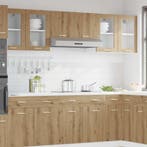 vidaXL Bovenkast Lyon 40x31x60 cm bewerkt hout artisanaal, Verzenden, Nieuw, Bruin