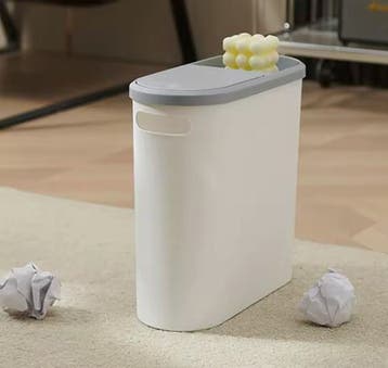 10L Drukdeksel Prullenbak – Compact voor Badkamer / Woonruim, Verzenden, Nieuw