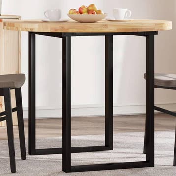 vidaXL Tafelblad rond Ø 90x4 cm massief acaciahout, Verzenden, Nieuw