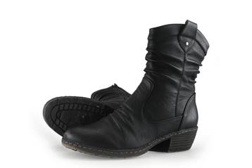 Rieker Boots in maat 40 Zwart, Verzenden, Zwart, Overige typen, Zo goed als nieuw