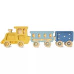 Trein kinderlamp met 2 wagonnen in geel en blauw, Ophalen of Verzenden, Nieuw