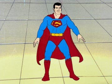 Hanna Barbera - Originele animatie-cel van Superman, met, Nieuw in verpakking