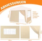 KESSER® Zijwand voor paviljoen - 3x3m - Beige, Verzenden, Zo goed als nieuw