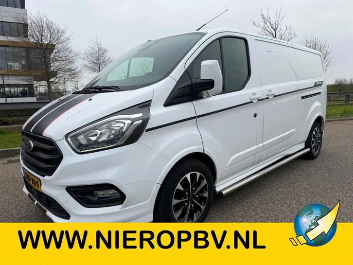 Ford Transit Custom 2.0TDCI L2H1 Airco Navi Cruisecontrol AU, Auto's, Bestelauto's, Lease, Automaat, Wit, Ford, Financial lease