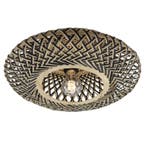 Rotan plafonnière bruin, Heimen, Ophalen of Verzenden, Nieuw, Overige materialen, Landelijk