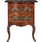Kleine Dresdener Barok commode ca 1860 in noten met wortelno, Ophalen of Verzenden