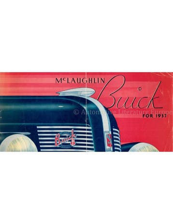 1937 McLAUGHLIN BUICK MODELLEN BROCHURE ENGELS (CAN), Nieuw, Author