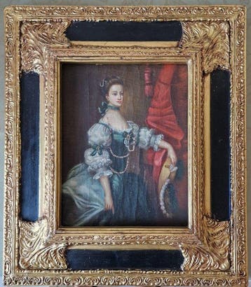 Europese school (XIX) - Ritratto di nobildonna - NO RESERVE, Antiek en Kunst