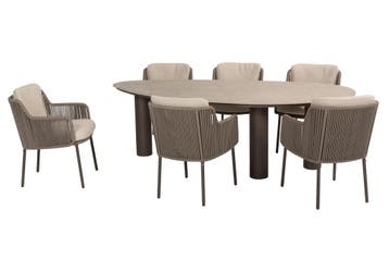 Arizona Bernini dining tuinset 240x130xH75 cm 7-delig, Ophalen of Verzenden, Nieuw