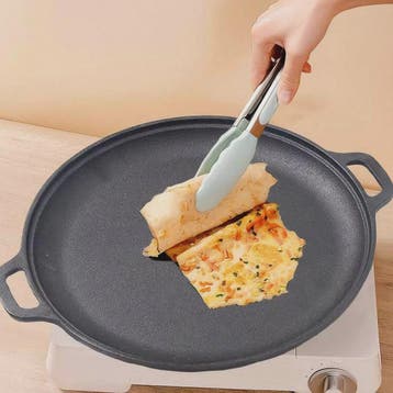 Gietijzeren Pizza Pan met Anti-aanbaklaag - Plat Bodem, Gesc, Verzenden, Nieuw