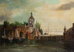 Hollandse School (XIX) - Ooster Oude Hoofdpoort Rotterdam