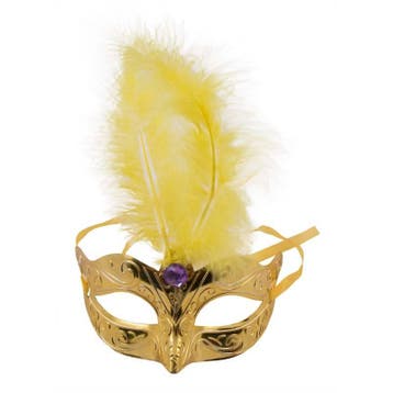 Venetiaans masker metallic goud, Ophalen of Verzenden, Nieuw