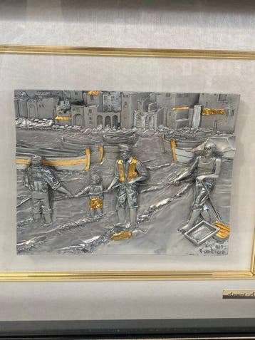 Reliëf, rilievo in argento 925 - 17 cm - .925 zilver