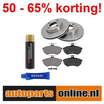 Remschijven + Remblokken Audi Cabriolet voorzijde, Auto-onderdelen, Verzenden, Nieuw, Audi