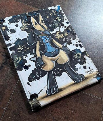 Christina Rudnick (1985) - Pokémon Lucario Gold Original, Nieuw