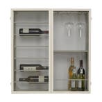 *WOONWINKEL* Kare Design Porto Cream Wijnrek Beige Vitrine A, Verzenden, Nieuw