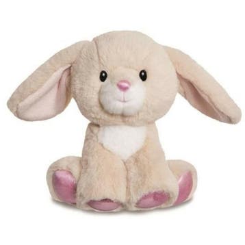 Pluche konijn knuffel - creme wit - 20 cm - bosdieren, Kinderen en Baby's, Verzenden, Nieuw