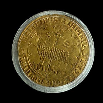Nederland, Brabant. Johanna & Wenceslaus, 1355-1383. Gouden, Postzegels en Munten, Munten | Nederland