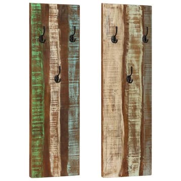 Kapstokpaneel massief hout 110cm | retourdeal 76% korting, Huis en Inrichting, Woonaccessoires | Kapstokken, Wandkapstok, 100 tot 150 cm