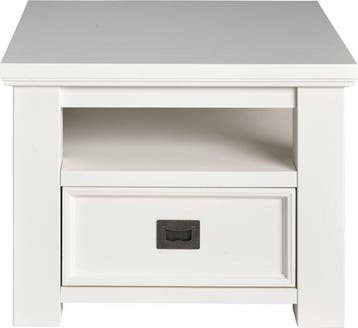Showmodel - Salontafel Rosaly 60 X 60 Cm Wit Wit, Huis en Inrichting, Tafels | Bijzettafels, Verzenden, Nieuw