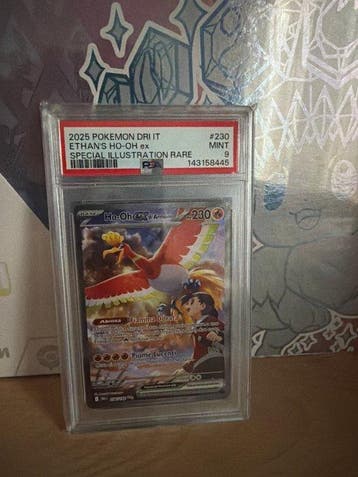 Pokémon - 1 Graded card - Ho-Oh, Ethan #230 Foil, Full art,, Nieuw