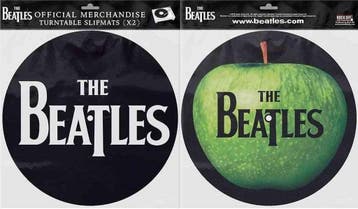 The Beatles - Drop T Logo & Apple - Platenspeler Slipmat, Ophalen of Verzenden, Nieuw, Gebruiksvoorwerp