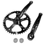 Falkx Crankstel - 44T - Staal - Zilver - 170 mm - Spieloo..., Ophalen of Verzenden, Nieuw, Crankstel of Pedalen