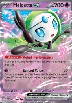Meloetta ex (BLK 044), Hobby en Vrije tijd, Verzamelkaartspellen | Pokémon, Nieuw, Ophalen of Verzenden