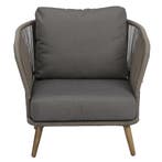 Volterra lounge tuinstoel licht bruin wicker, Tuin en Terras, Ophalen of Verzenden, Nieuw