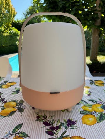 Kooduu Bluetooth Design Speaker en LED lamp Kleur Light Rose, Tuin en Terras, Ophalen of Verzenden, Nieuw, Led