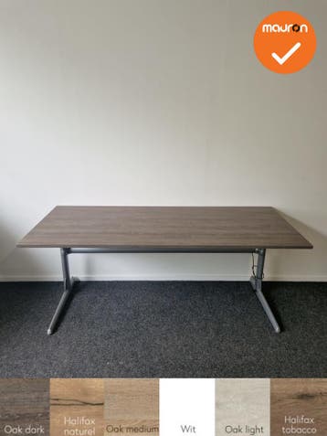 Ahrend 500 zit-sta bureau - nieuw blad naar keuze - 160x80, Werkplek, Ophalen of Verzenden, Gebruikt, Bureau